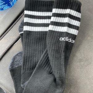 Adidas crew socks. Never been worn. Bought 3pk. Just wanted 1 pair.